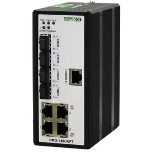 Switch công nghiệp 4-port + 4G SFP Full Gigabit Managed HMG-448GEPT