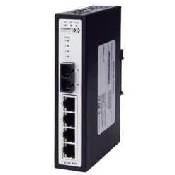 Switch PoE công nghiệp 4-port (1 cổng IEEE 802.3af PoE) + 1 100FX SC Unmanaged Multi-mode CUE-411