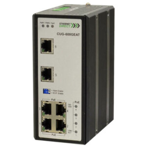Switch PoE công nghiệp 6-port (4 cổng IEEE 802.3af/at PoE+) Full Gigabit Unmanaged CUG-600GEAT