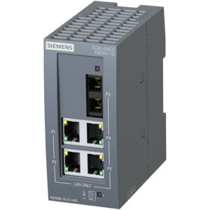 Switch công nghiệp 4 cổng RJ45 10/100/1000 Mbit/s + 1 cổng SC 1000 Mbit/s Multi-mode SCALANCE XB004-1G Unmanaged & Layer 2 6GK5004-1GL10-1AB2