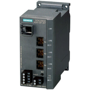 Switch công nghiệp 1 cổng RJ45 10/100 Mbit/s + 3 cổng POF SC RJ 100 Mbit/s SCALANCE X201-3PIRT Managed & Layer 2 6GK5201-3BH00-2BA3