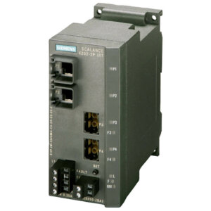 Switch công nghiệp 2 cổng RJ45 10/100 Mbit/s + 2 cổng POF SC RJ 100 Mbit/s SCALANCE X202-2PIRT Managed & Layer 2 6GK5202-2BH00-2BA3