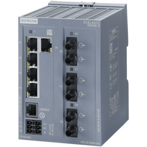 Switch công nghiệp 5 cổng RJ45 10/100 Mbps + 3 cổng MM FO ST + 1 cổng quản lý (EtherNet/IP) SCALANCE XB205-3 Managed & Layer 2 6GK5205-3BB00-2TB2