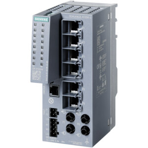 Switch công nghiệp 6 cổng RJ45 100 Mbps + 2 cổng ST/BFOC 100 Mbps + 1 cổng quản lý SCALANCE XC206-2 Managed & Layer 2 6GK5206-2BB00-2AC2