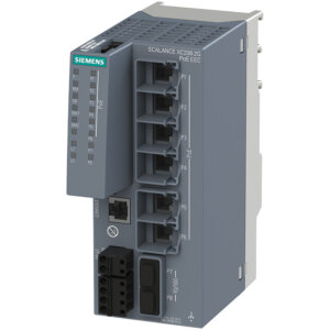 Switch công nghiệp 6 port PoE RJ45 10/100/1000 Mbps + 2 port SFP+ 1000/10000 Mbps + 1 port quản lý SCALANCE XC206-2G PoE EEC Managed & Layer 2 6GK5206-2RS00-5FC2