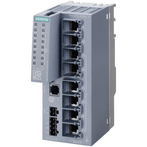 Switch công nghiệp 8 cổng RJ45 10/100/1000 Mbps (6 cổng PoE) + 1 cổng quản lý SCALANCE XC208G PoE Managed & Layer 2 6GK5208-0RA00-5AC2