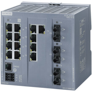 Switch công nghiệp 13 cổng RJ45 10/100 Mbps + 3 cổng ST Multimode + 1 cổng quản lý (PROFINET) SCALANCE XB213-3 Managed & Layer 2 6GK5213-3BB00-2AB2