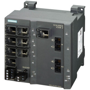 Switch công nghiệp 2 cổng SC 1000 Mbit/s Multimode + 7 cổng RJ45 10/100 Mbit/s + 1 cổng RJ45 10/100/1000 Mbit/s SCALANCE X308-2 Managed & Layer 2 6GK5308-2FL10-2AA3