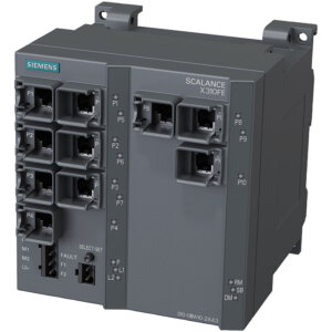 Switch công nghiệp 10 cổng RJ45 10/100 Mbit/s SCALANCE X310FE Managed & Layer 2 6GK5310-0BA10-2AA3