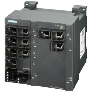 Switch công nghiệp 3 cổng RJ45 10/100/1000 Mbit/s + 7 cổng RJ45 10/100 Mbit/s SCALANCE X310 Managed & Layer 2 6GK5310-0FA10-2AA3