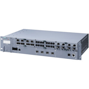 Switch công nghiệp 4 cổng SFP+ 1000/10000 Mbit/s + 6 cổng 100/1000 Mbit/s (mô-đun, điện, quang, PoE) SCALANCE XR528-6M Managed & Layer 3 6GK5528-0AA00-2AR2