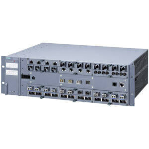 Switch công nghiệp 4 cổng SFP+ 1000/10000 Mbit/s + 12 cổng 100/1000 Mbit/s (mô-đun, điện, quang, PoE) SCALANCE XR552-12M Managed & Layer 3 6GK5552-0AA00-2HR2